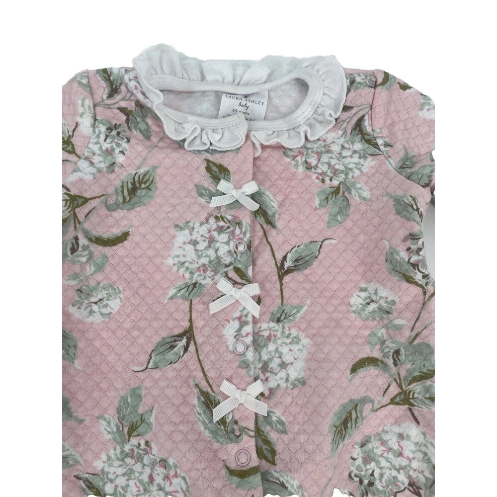 Floral Dainty Quilted Cottage Core Ruffle Bow One Piece Romper Bodysuit Baby